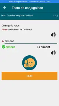 Game french conjugation: learn french conjugation Screen Shot 5