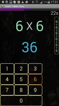 Times Tables Guru Screen Shot 1