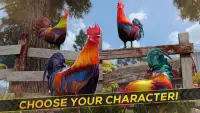 Wild Rooster Run - Frenzy Chicken Farm Race Screen Shot 5