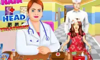 髪とヘッド医師の無料ゲーム Screen Shot 0
