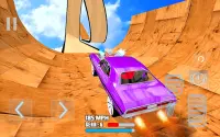 मेगा रैंप स्टंट ड्राइव चैलेंज कार रेस चरम Screen Shot 7