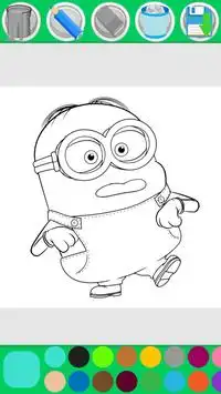 Minion Coloring Pages Game Screen Shot 3