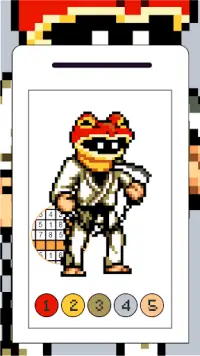 One Punch Man Pixel Art Games Screen Shot 2