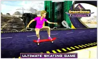 सड़क सवारी स्केट बोर्ड- स्केटिंग करनेवाला स्टंट Screen Shot 2