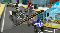 ATV Bike City Driving Sim 2019 Screen Shot 10