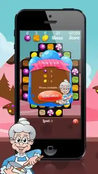 Happy Granny : Candy Match 3 Puzzle Screen Shot 5