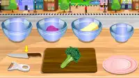 jogos cozinha preparar salada Screen Shot 3