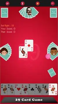 29 Card Game Screen Shot 4