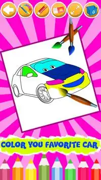 Car Coloring Pages: Best Coloring Book Games Screen Shot 3