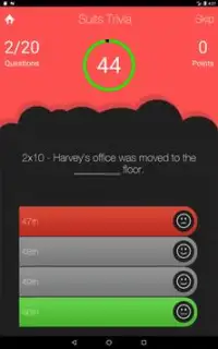 UnOfficial SUITS TV Show Trivia Quiz Game Screen Shot 4
