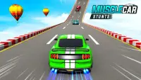 Muscle Car Stunts: Car Games Screen Shot 0