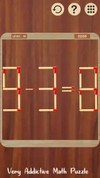 Matchstick Puzzle : Math Puzzle With Sticks Screen Shot 2