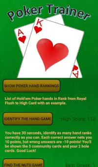 Poker Trainer - Big Slick Poke Screen Shot 0