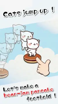 Cat Jump With Bean-jam pancake Screen Shot 1