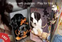 Puzzle dengan anak-anak anjing Screen Shot 4