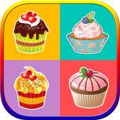 Cupcakes Memory Game For Kids