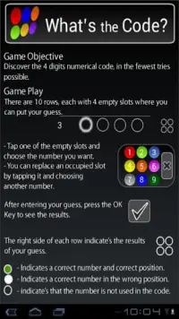 Whats the Code 👍🏻 Jogo de Mastermind Screen Shot 5