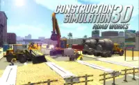 Construction Sim 3D Roadworks Screen Shot 0