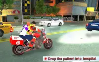 Bisiklet Kurtarmak sürücü Ambulans oyun Screen Shot 4
