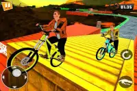 BMX रेसर साइकिल स्टंट 3D Screen Shot 4