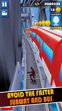 Subway Iron Hero Man Running Clash 👊🔱 Screen Shot 4