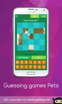 Guessing games pets Screen Shot 2