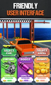 Ramp Car Stunt Crasher Jumping Challenge Game 2021 Screen Shot 1