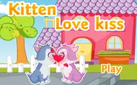 Kissing Game-Kitten Love Fun Screen Shot 2
