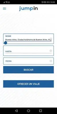 Jump In - Viajes Compartidos Screen Shot 2