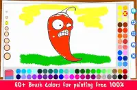 Painting Plant vs Coloring - Zombie Vegetable Screen Shot 3