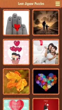 Jeux de puzzle d'amour Screen Shot 1