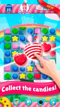 Sweet Sugar Match 3 - Free Candy Smash Game Screen Shot 1