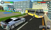 Bus de autobús moderno NY City Driving School Test Screen Shot 2