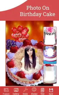 Photo On Birthday Cake Screen Shot 0