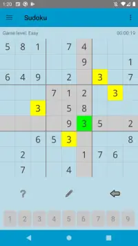 Sudoku classic, free Screen Shot 3
