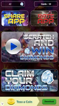 Diamonds for Freе Fire Scratch & Win Screen Shot 2