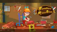 फर्नीचर मरम्मत की दुकान: बढ़ई लकड़ी के शिल्प खेल Screen Shot 3