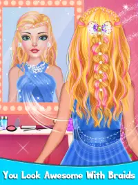 Braided Hairstyle Salon: Make Up And Dress Up Screen Shot 13