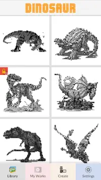 Dinosaur - Pixel Art Screen Shot 4