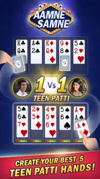 Aamne Samne : Teen Patti, Poker - 1Vs1 Multiplayer Screen Shot 1