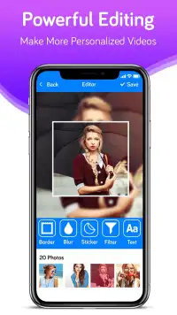 Photo Video Maker With Music-Movie Maker Screen Shot 12