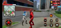 Iron Rope Hero War - Superhero crime city Games Screen Shot 4