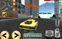 Crazy Driver 3D Taxi Deber Screen Shot 0
