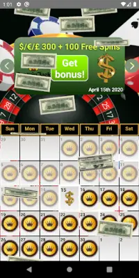 Gambling Calendar Screen Shot 2