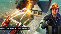 City Rescue: Fire Engine Games Screen Shot 2