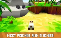 Blocky Panda Simulator - be a bamboo bear! Screen Shot 1