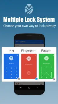 App lock - Real Fingerprint, Pattern & Password Screen Shot 1