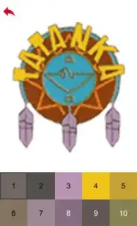 '90s Wrestling Logos Color by Number - Pixel Art Screen Shot 7