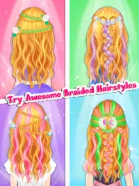 Braided Hairstyle Salon: Make Up And Dress Up Screen Shot 10