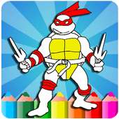 How to color Ninja Turtles (Superhero coloring)